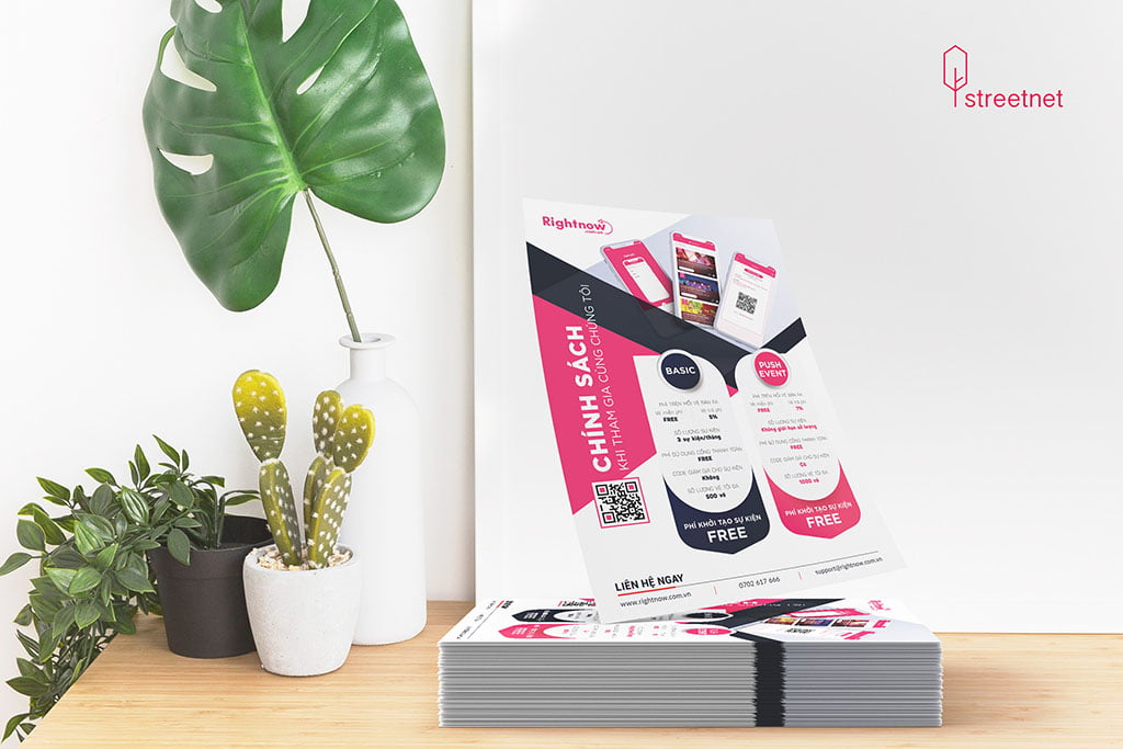 Tờ rơi thiết kế 