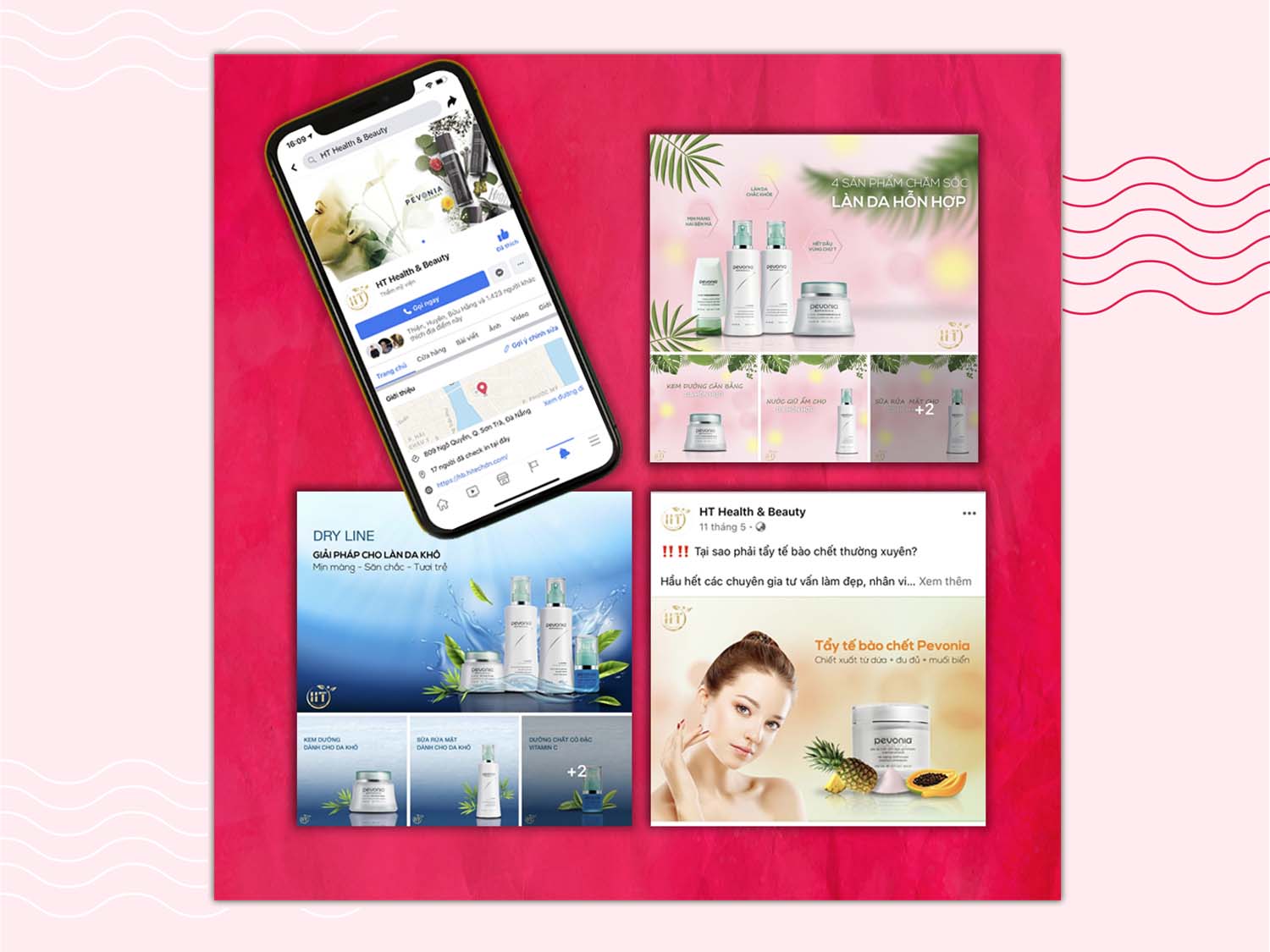 Sang tao noi dung cho Fanpage cua HT Health & Beauty