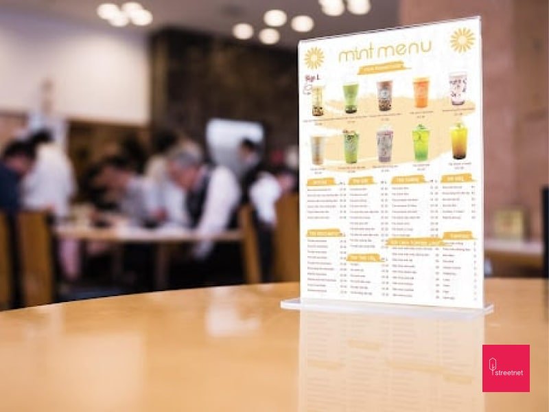 Phong cách thiết kế menu hình ảnh kết hợp